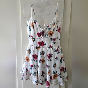 Trixxl Floral Spaghetti Strap Romper